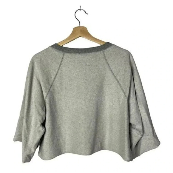 Urban Outfitters UO Out From Under Gray Crewneck Cropped Sweatshirt S - Picture 2 of 3